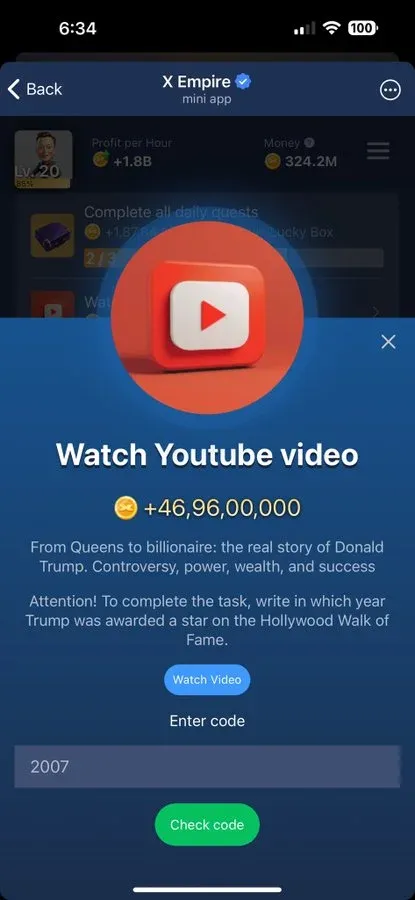 Jawaban X Empire YouTube Code Combo 25 Agustus 2024 Teka-Teki dan Solusi.webp