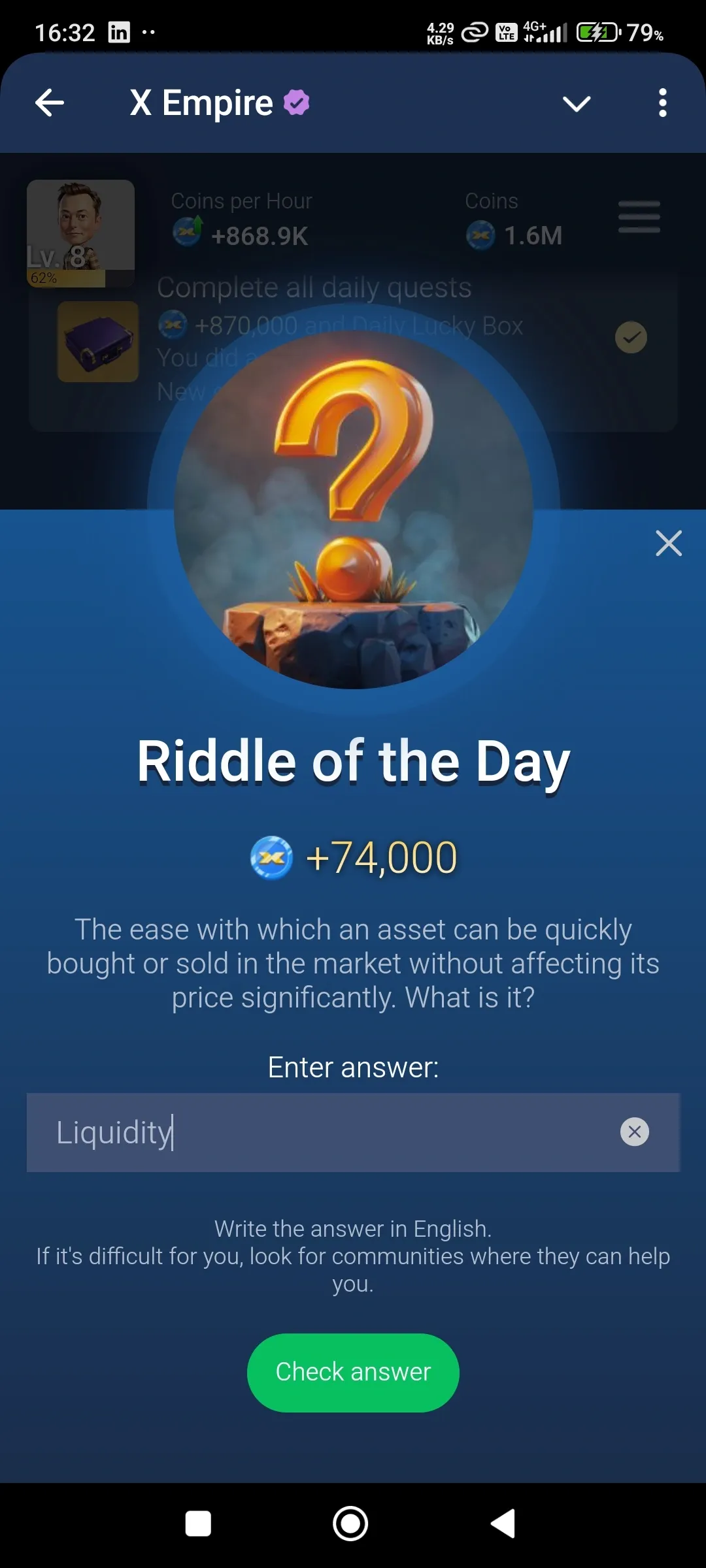 x empire riddle of the day 5