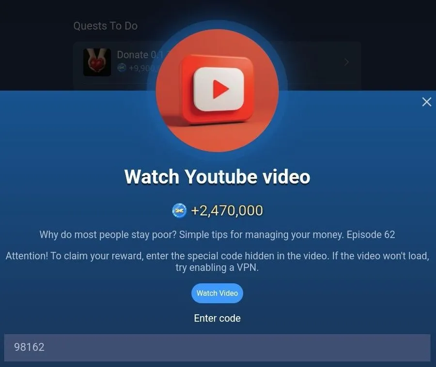 Jawaban X Empire YouTube Code Episode 62